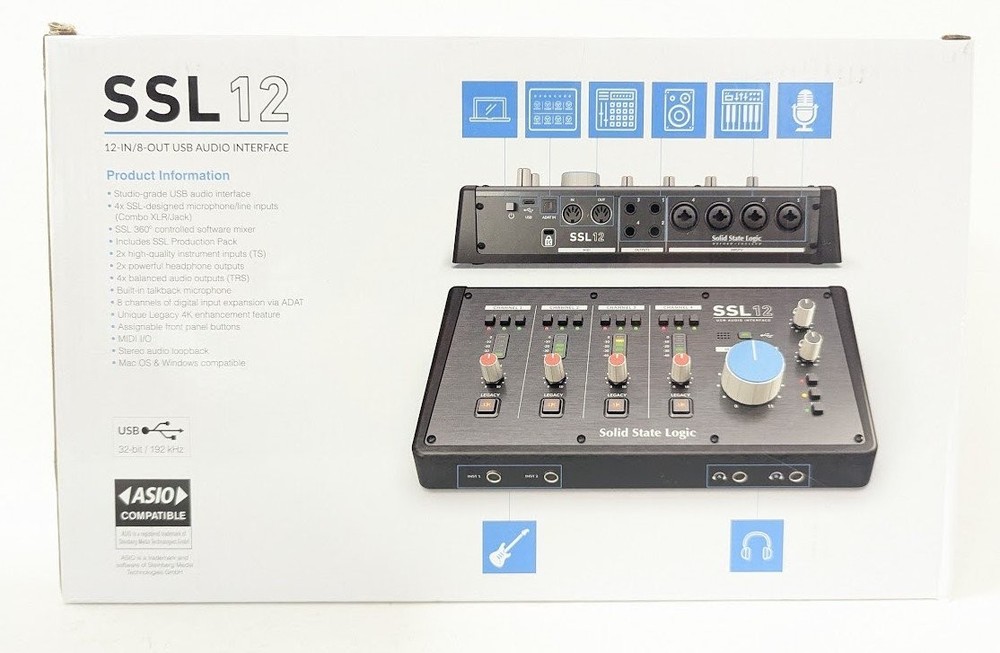 Solid State Logic SSL 12 USB 12-in/8-out USB Audio Interface