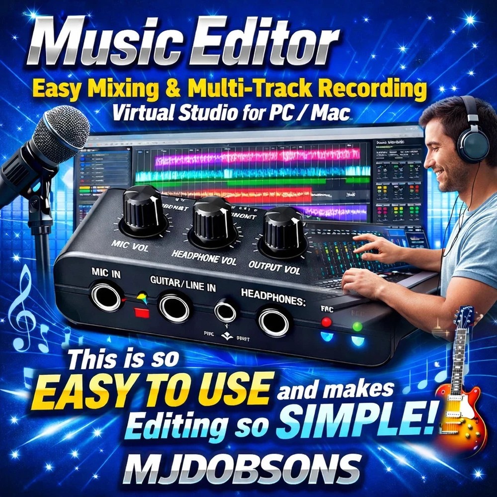 Music Notation & Multi-Track Audio Editor Software – Recorder & Tracker CD
