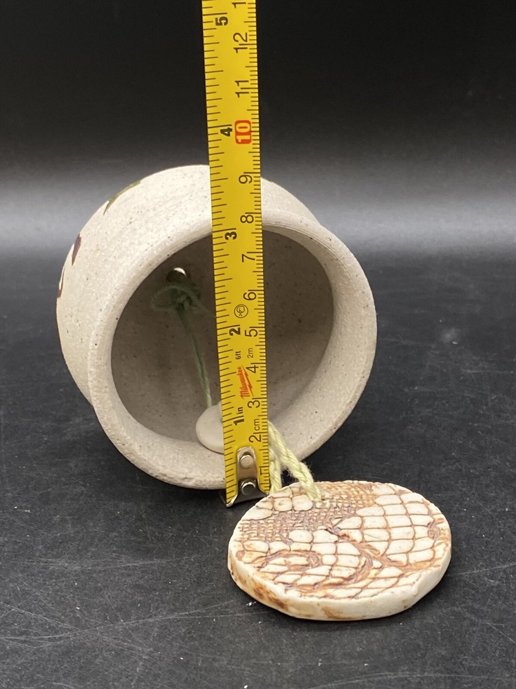 Noel Christmas Pottery Bell or Wind Chime