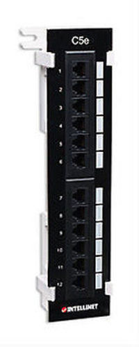 12 Port UTP CAT5e Wall-Mount Patch Panel, Intellinet