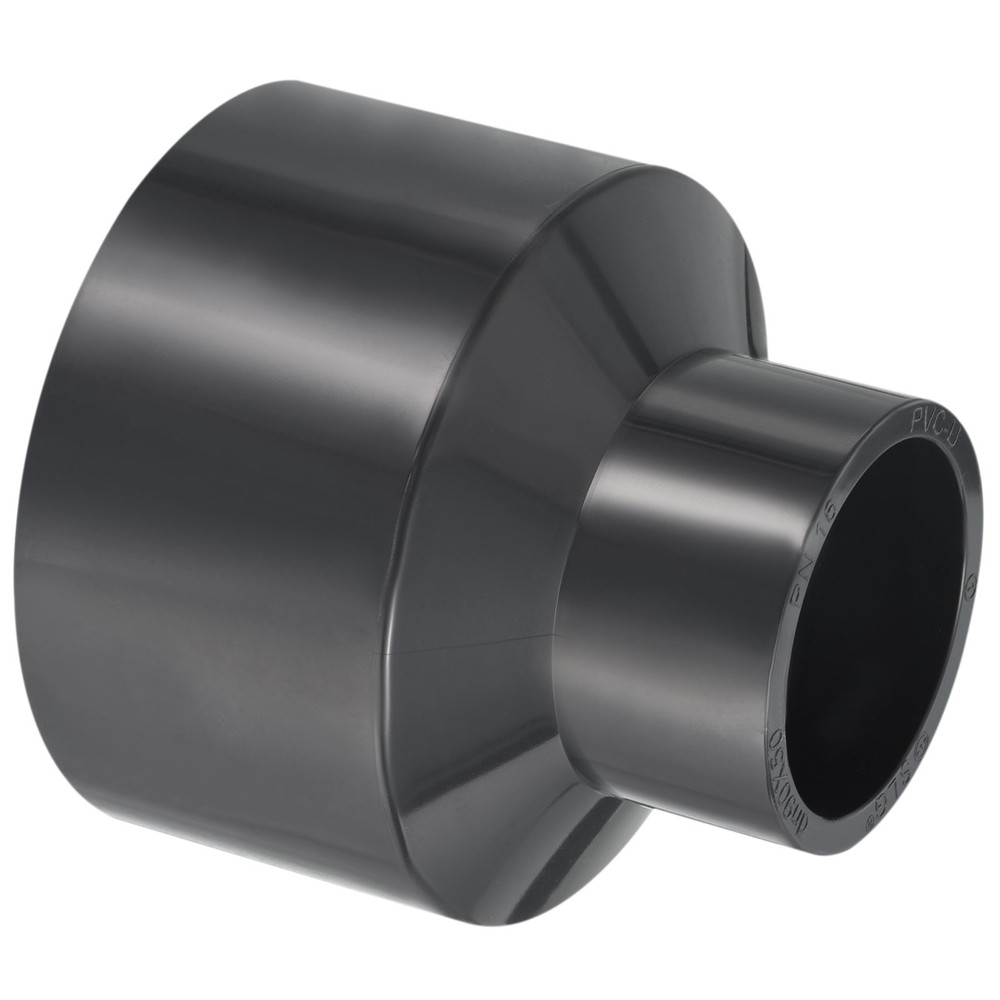 Reducer Pipe Fitting 3.5x2" Socket Coupling Adapter Connector, Grey