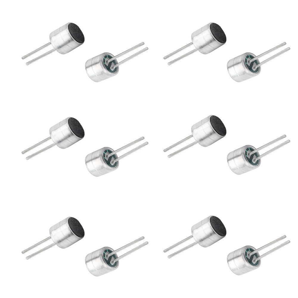 14 pcs Electret Microphone  6x5mm Cylindrical Condenser Mic