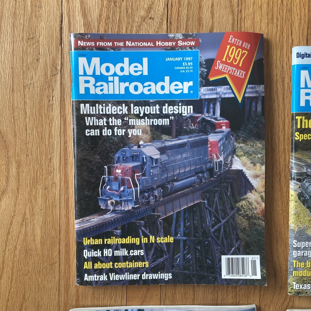 Model Railroader Magazine 1997- 12 Issues