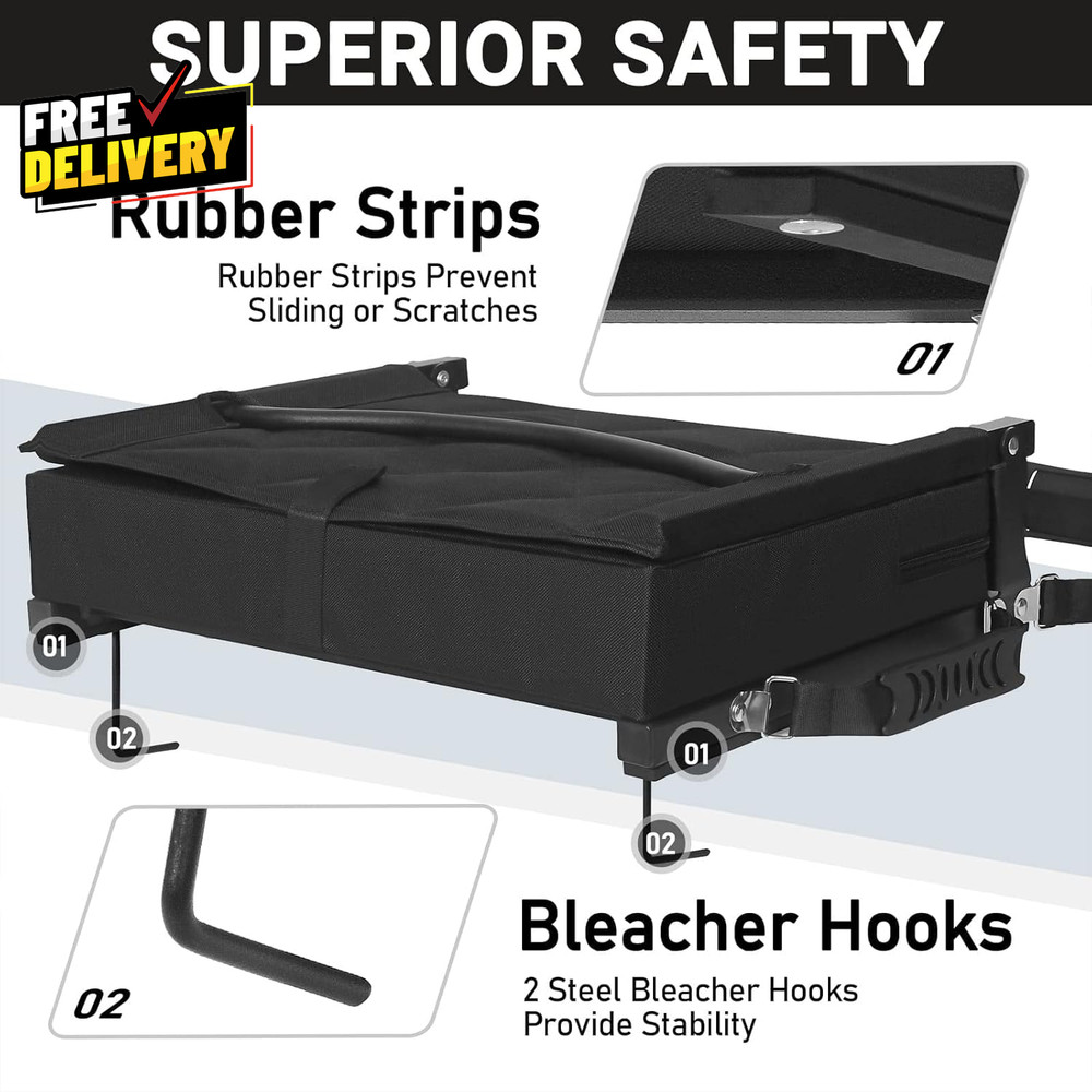 Stadium Seats for Bleachers with Back Support Bleacher Seats with Back.....