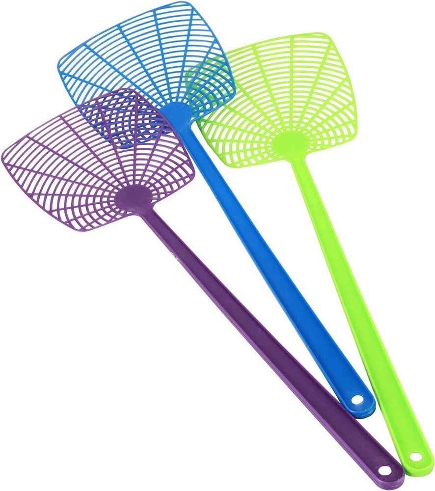 3 Chef Craft Select Fly Swatters  Plastic  18" Long  # 21041   NEW