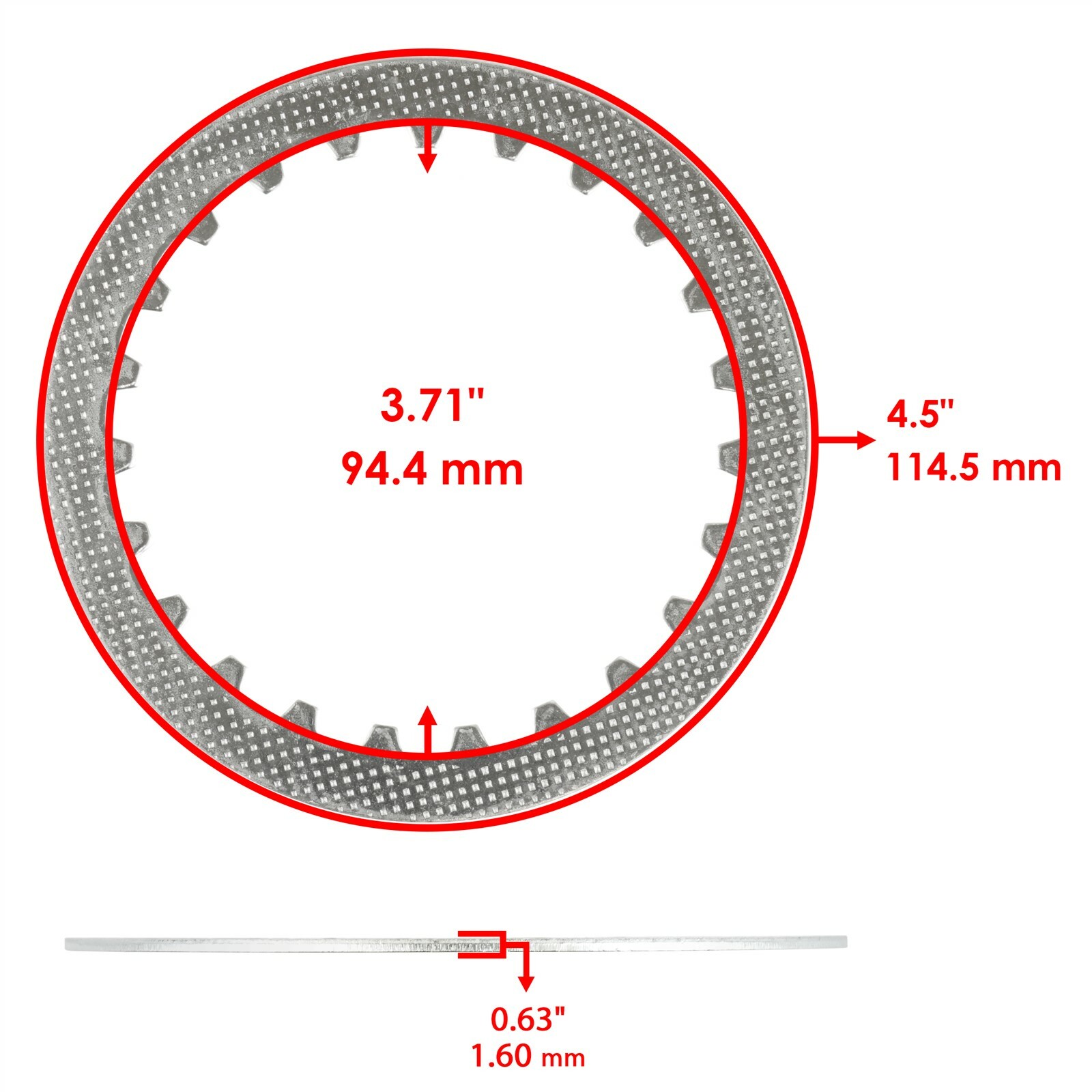 Clutch Friction Steel Plates Gasket fits Yamaha Moto-4 YFM250 1989 1990 1991