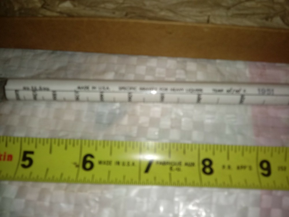 Vintage 1951 KIMBLE Precision Scientific Hydrometer Specific Gravity Lab Nice