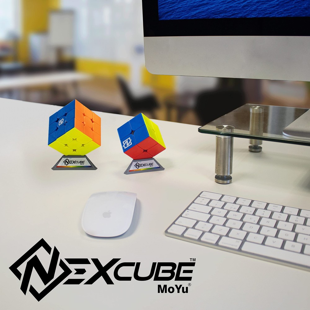 NEXcube 3x3 + 2x2 Classic - Stickerless Speed Cube - Super Smooth Technology Unl