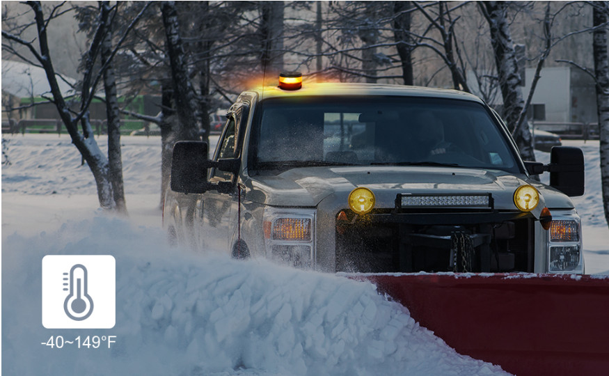 Magnetic Wireless Beacon LED Strobe Light USB-C Rechargeable Warning IP67