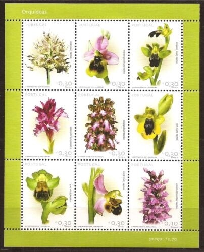 Portugal 2003 - Botany - Orchids - Flowers Sheetlet MUH