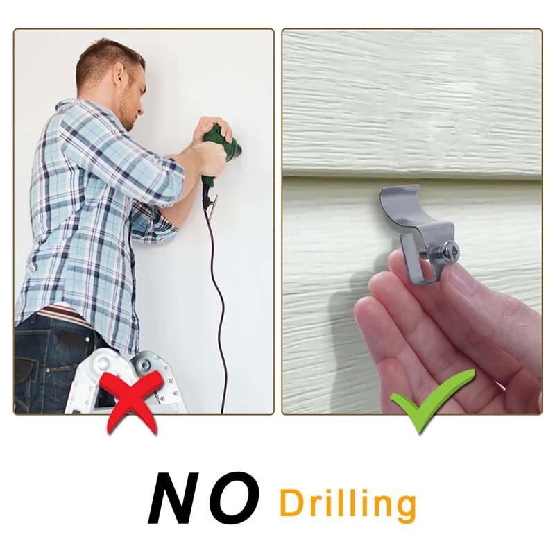 HOLACA Vinyl Siding Hooks for Home Security Camera Siding Mount for Arlo Pro