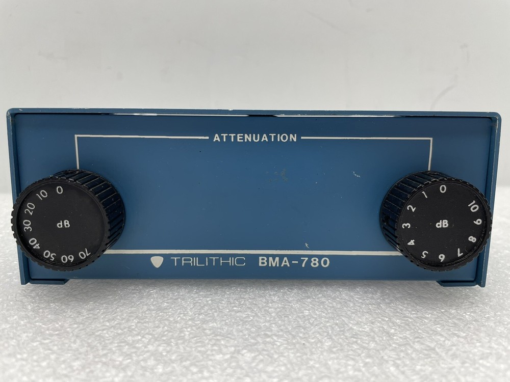 TRILITHIC ATTENUATOR ADJUSTABLE ATTENUATION CONTROL BOX BMA-780 0-10dB