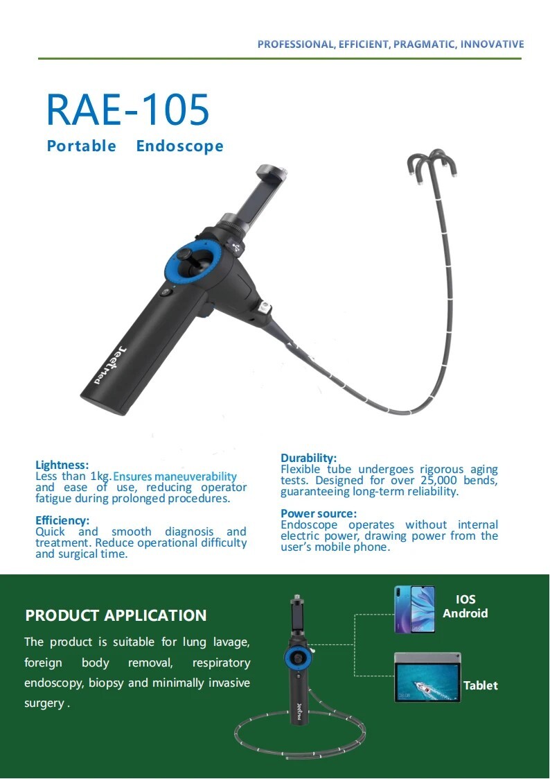 Gastrointestinal Bronchus Endoscopy With 360° Steering，Inclusive Biopsy Forceps