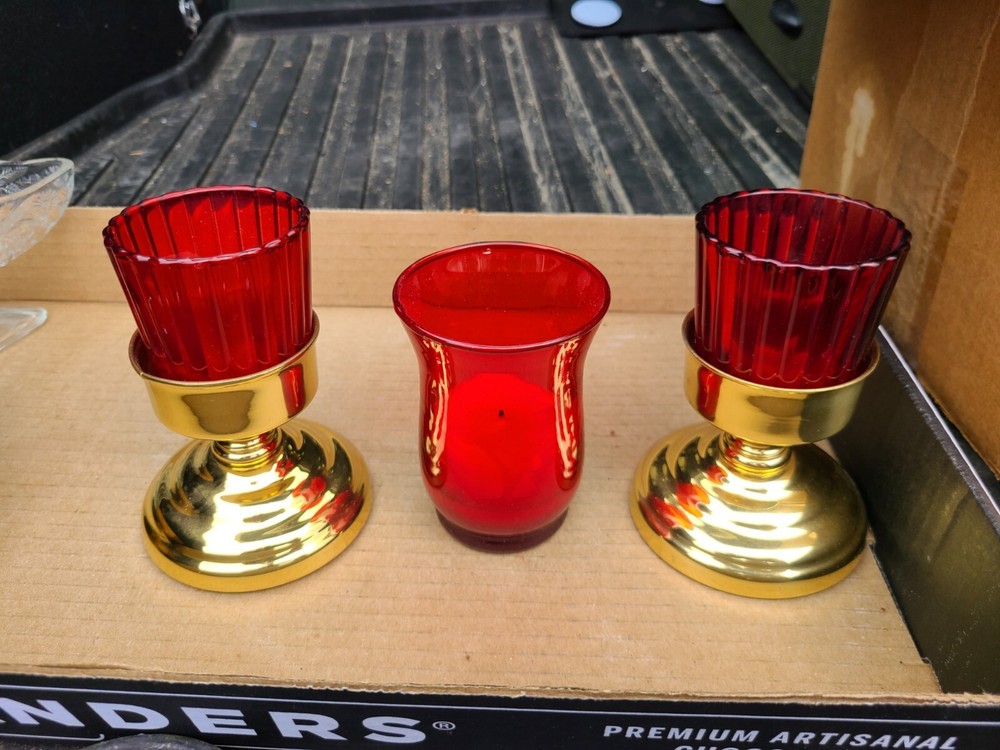 Coppercraft Guild Candle holders set