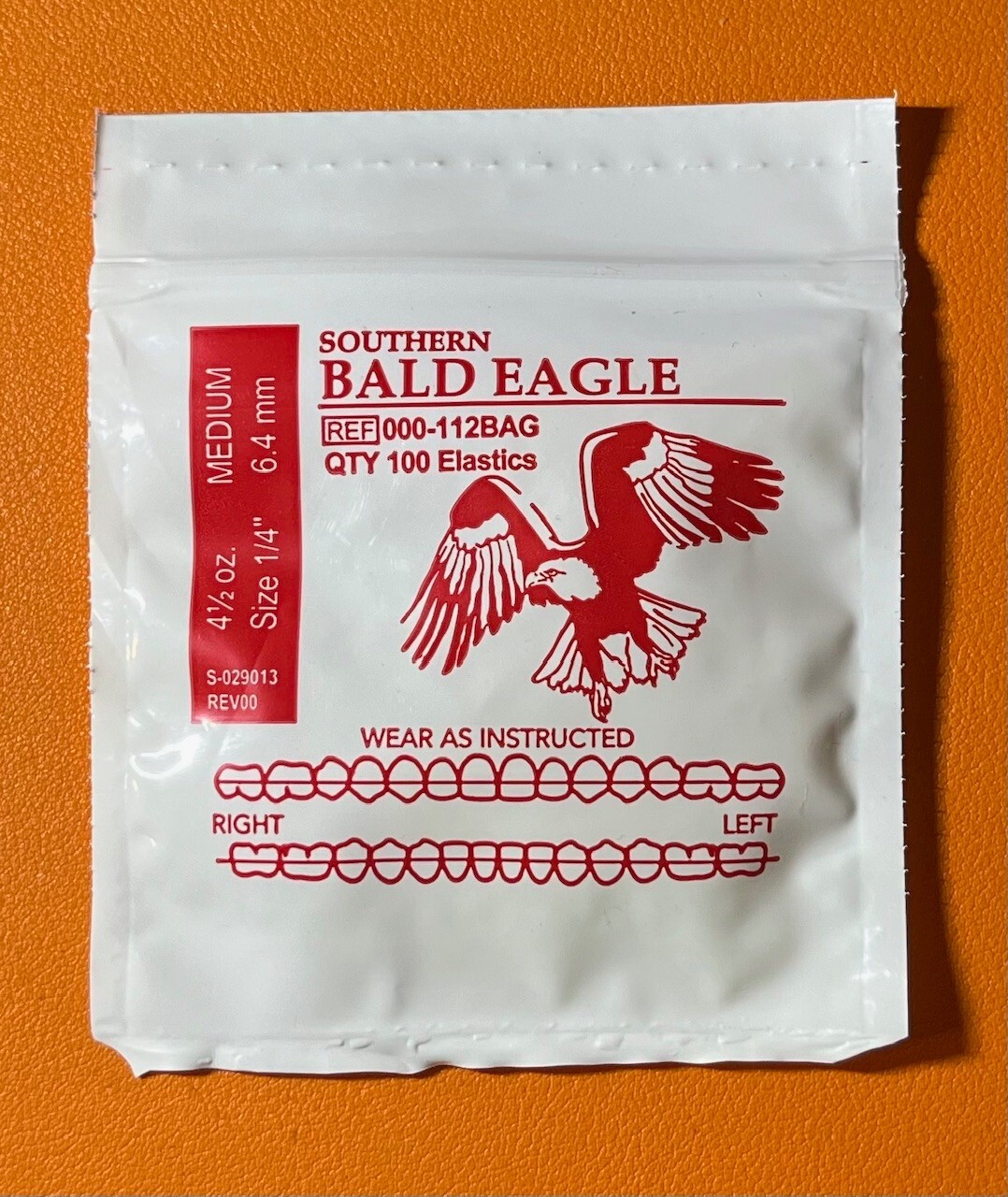 2 Southern Bald Eagle American Orthodontics Dental Elastics Braces Bands 200 qty