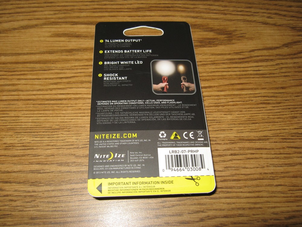 NEW Nite Ize #LRB2-07-PRHP LED bulb upgrade for C & D cell flashlights