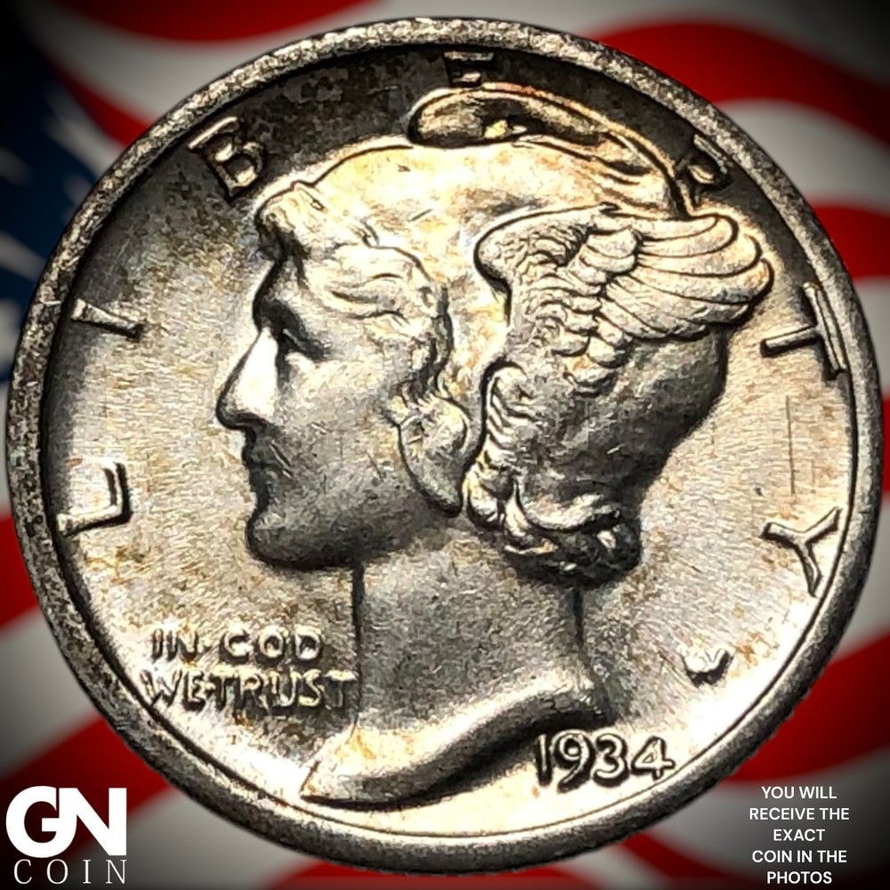 1934 P Mercury Dime Z4587