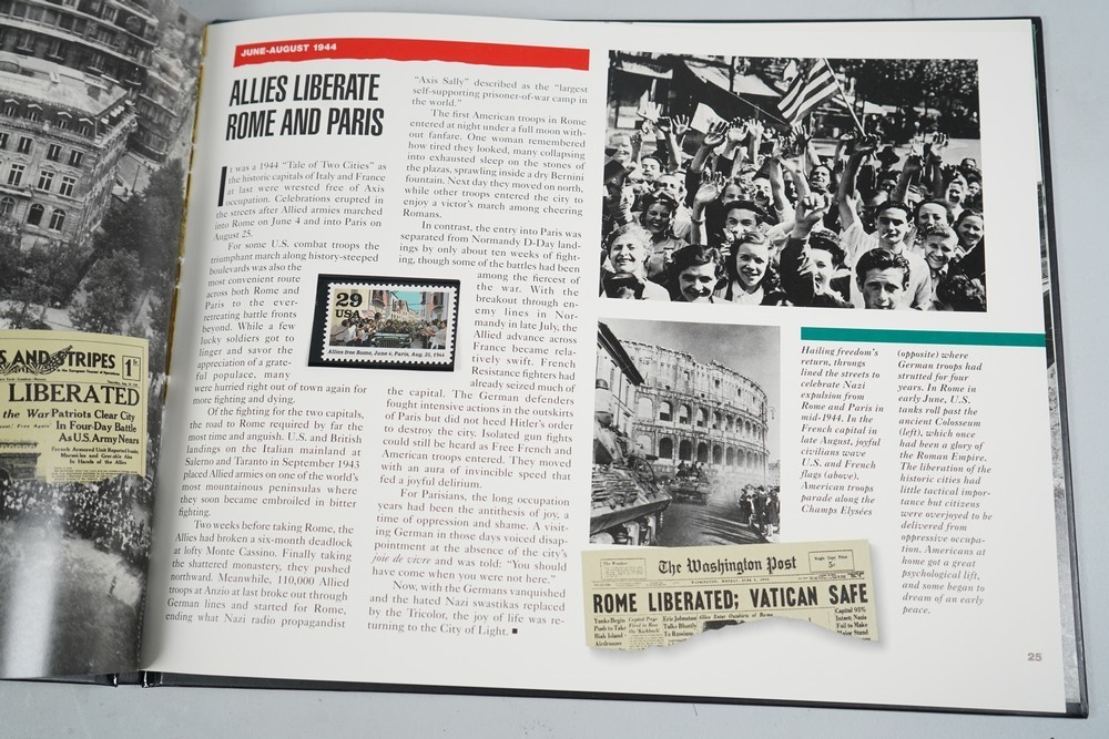 WORLD WAR II 1941-1945 COMMEMORATIVE STAMP COLLECTION BOXED SET