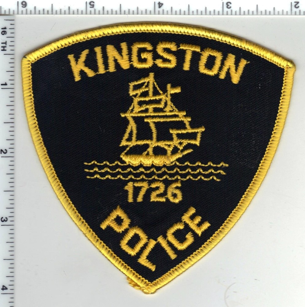 Kingston Police  (Massachusetts)  Black Shoulder Patch