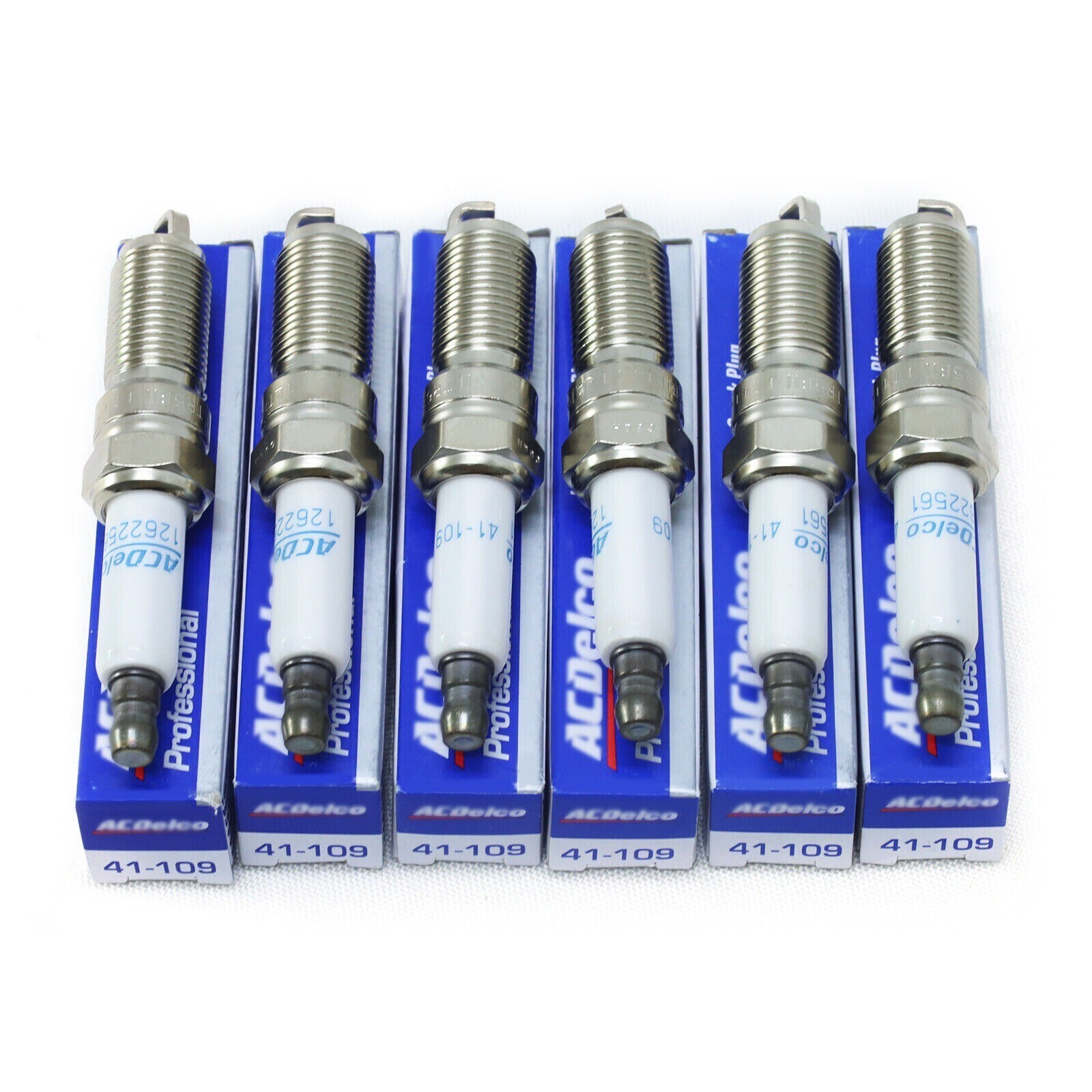 6Pcs New Iridium Spark Plugs 41-109 12622561 For Buick Cadillac Chevrolet