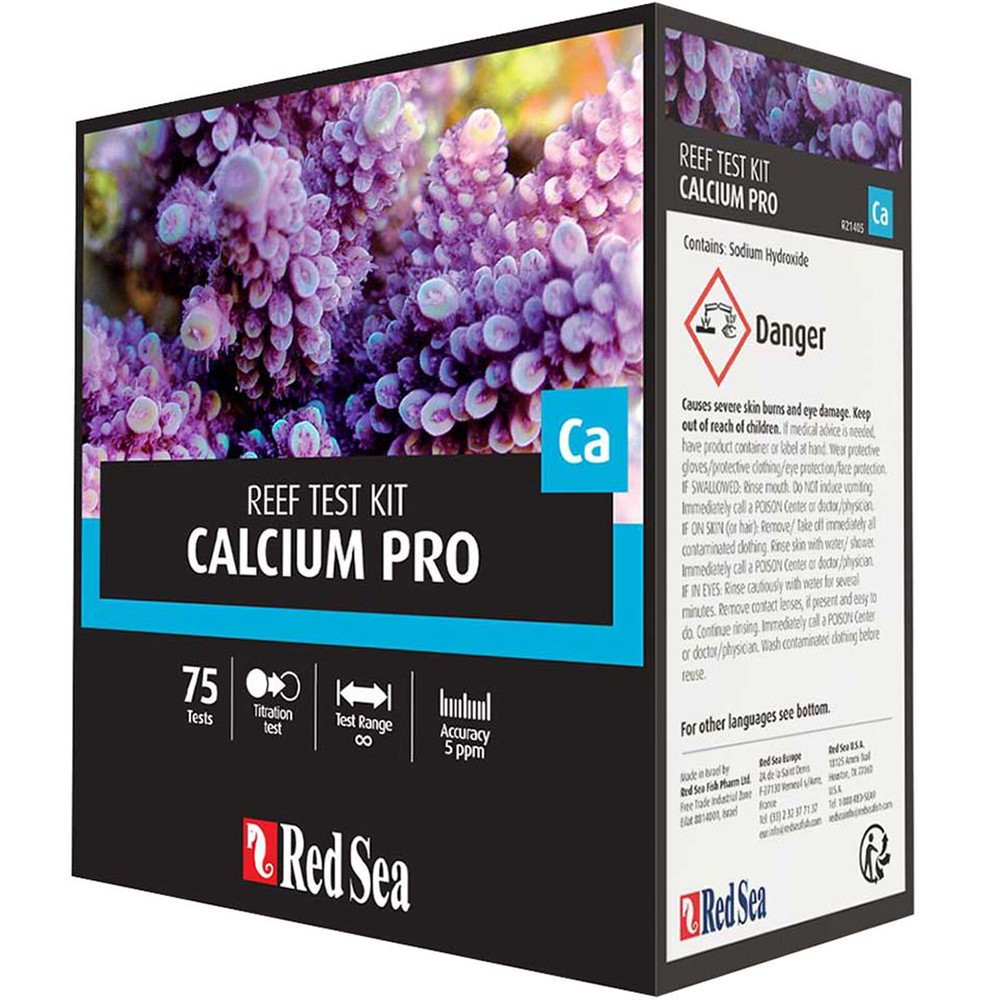 Red Sea Calcium Pro Reef Test Kit Titration Method 5ppm Accuracy 75 Tests