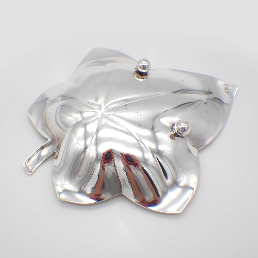 Tiffany Leaf Bowl Dish 23159 Sterling Silver 1950s