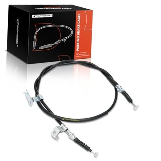 Rear Driver Side Parking Brake Cable Assembly Compatible with Mazda Models: