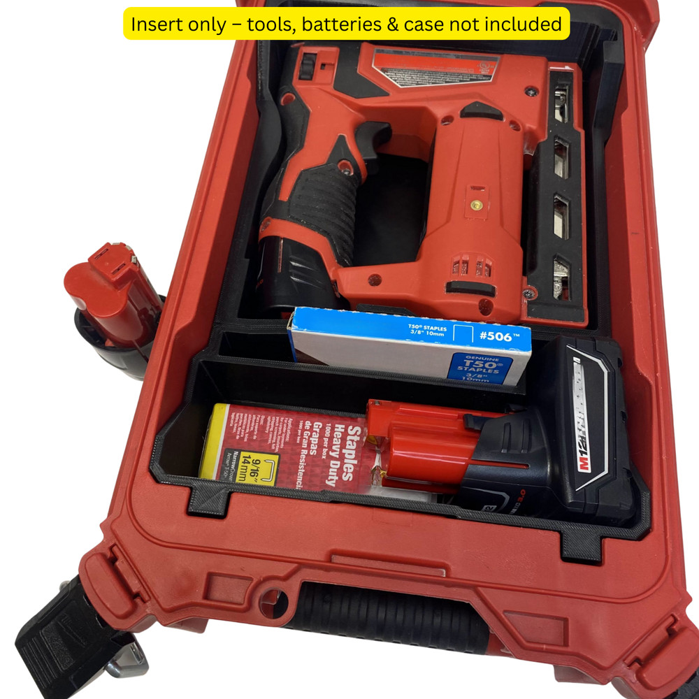 M12 2447-20 Milwaukee Stapler Staple Gun Case Insert FITS Packout (Insert Only)