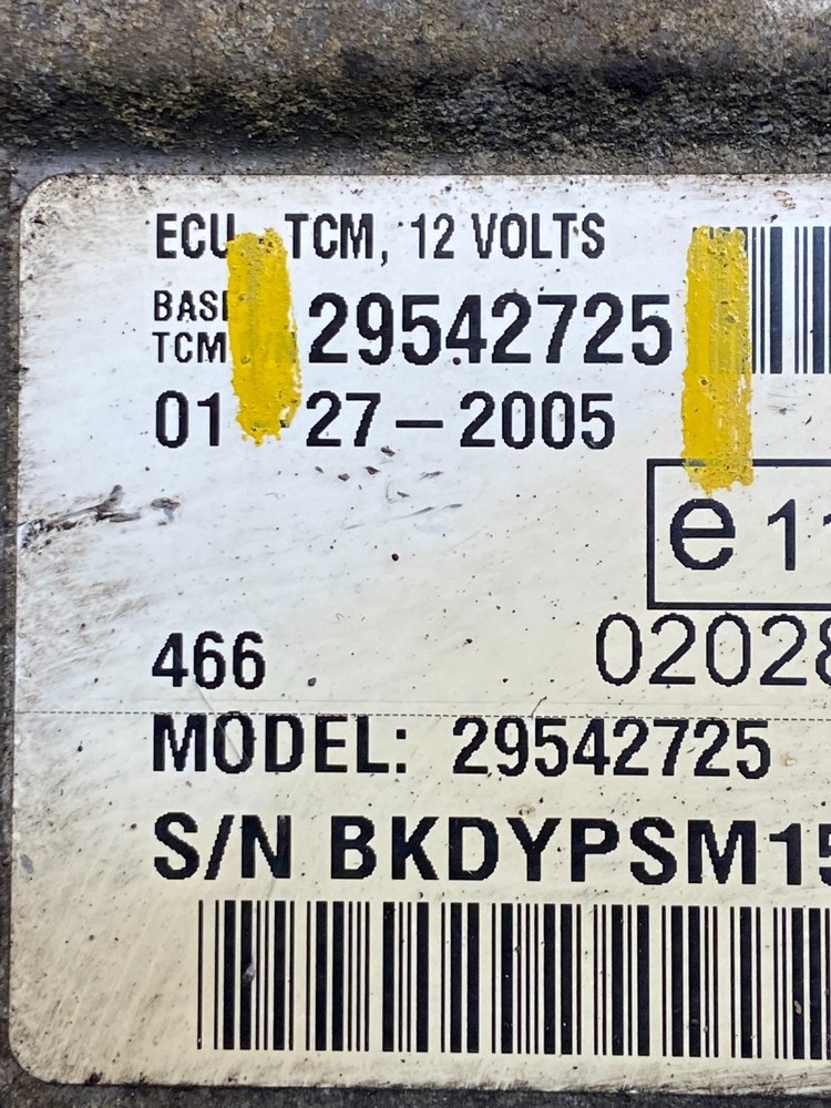 29542725 Allison TCM Transmission Control Module Computer Automatic OEM z4961 DG