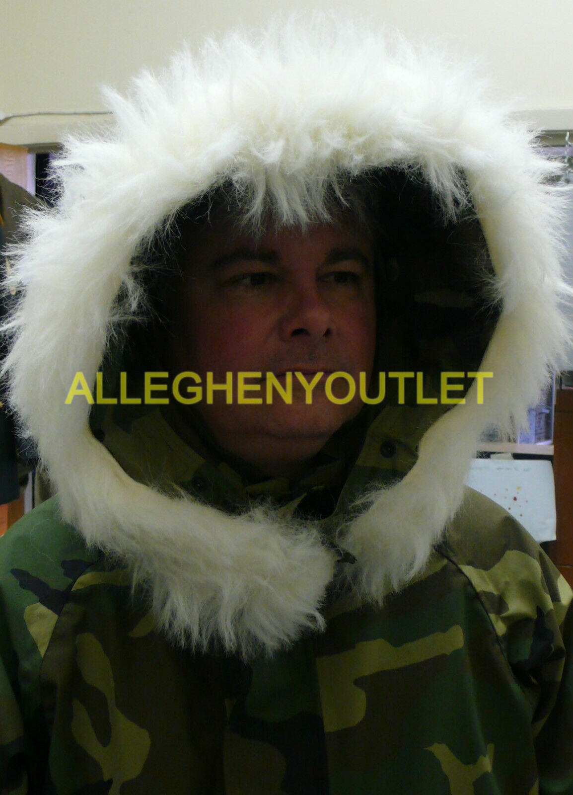 FUR RUFF ATTACHMENT for Hood of Cold Weather Woodland Goretex Parka Jacket LARGE