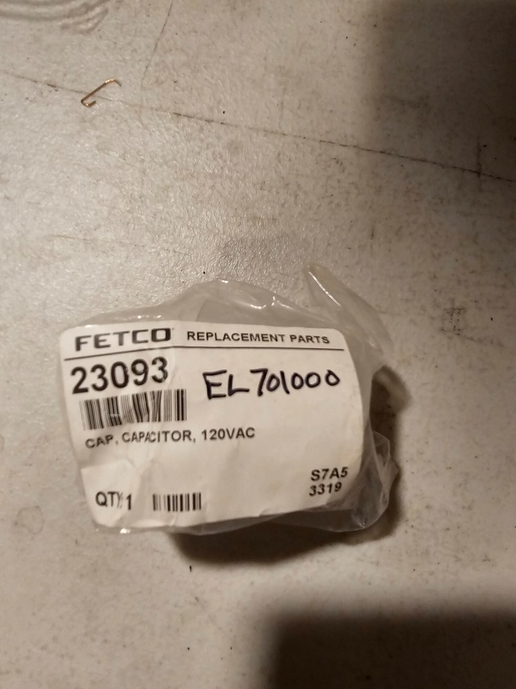 Fetco 23093 CAP, CAPACITOR, 120VAC