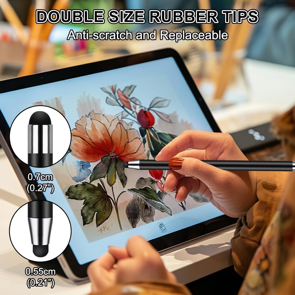 Precision-Enhanced 10-Pack Stylus Pens with Anti-Scratch Design – Multi-Color