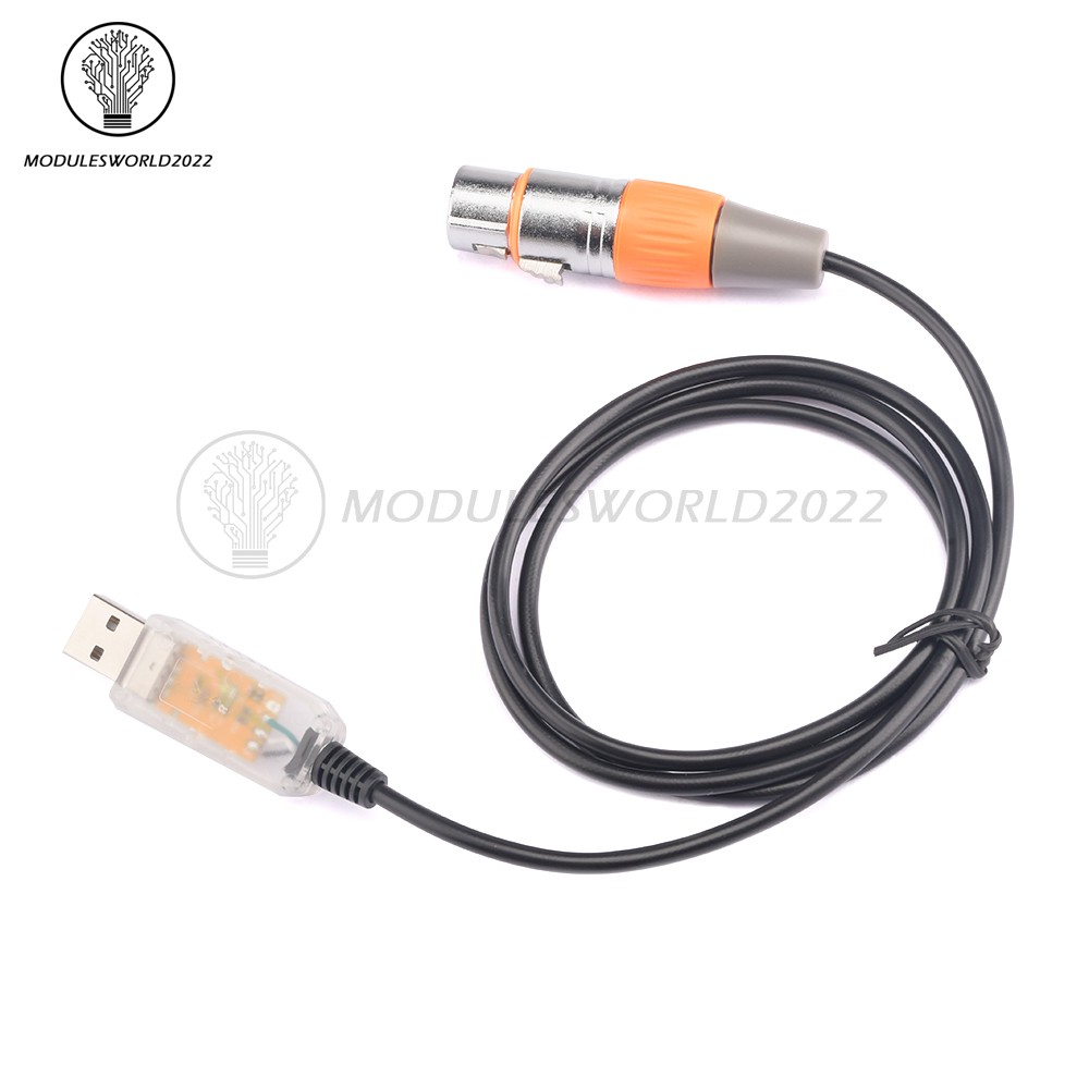 USB to DMX Interface Adapter Cable Stage Light PC DMX512 Controller Dimmer DMX