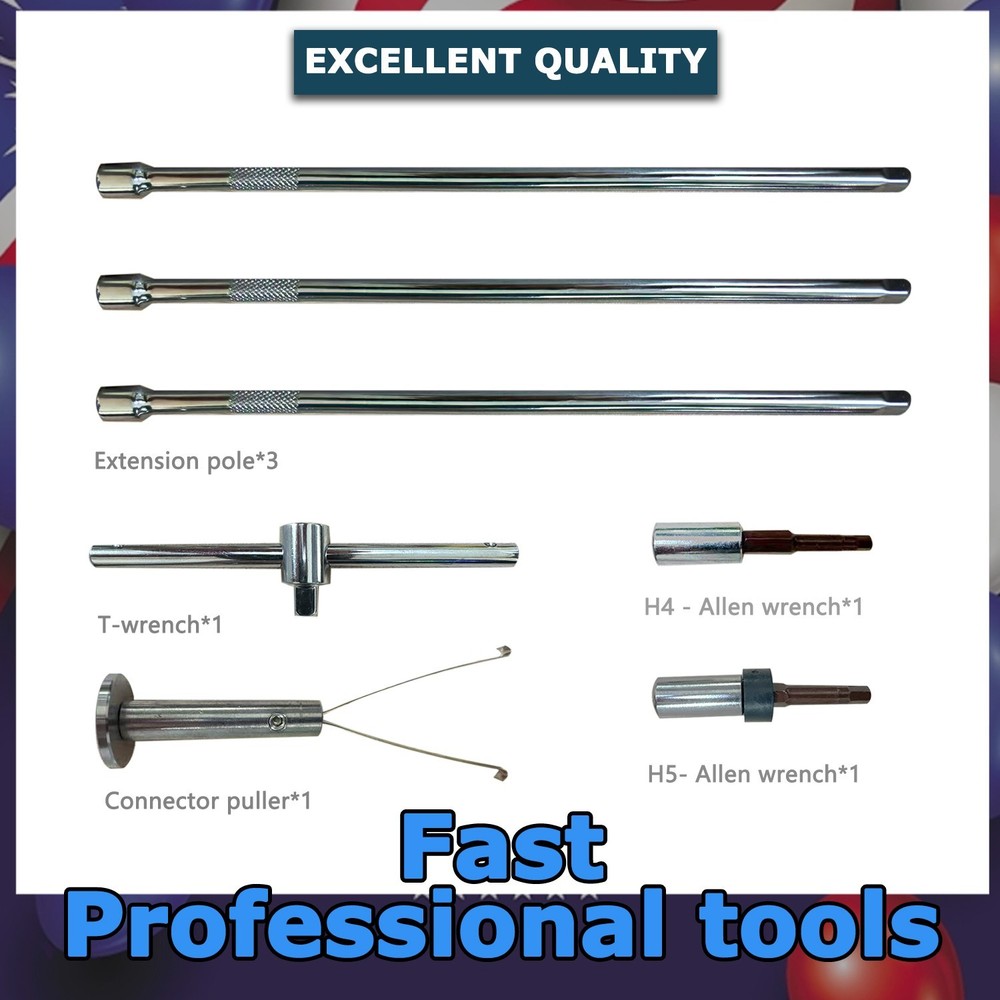 For USM Haller Installation Wrench Set In-pipe tools Includes connector puller