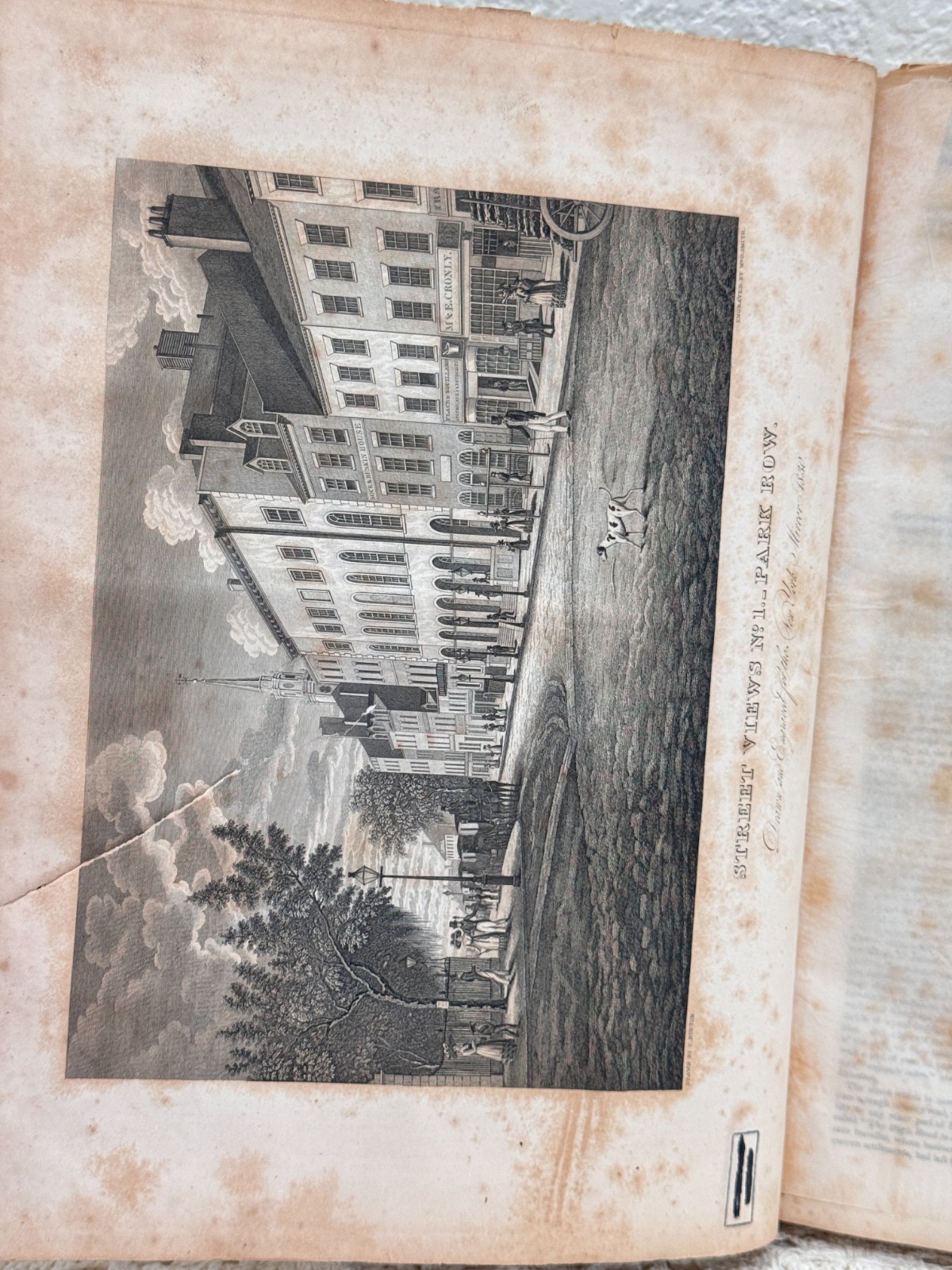 Antique 1830 New York Mirror Vol VIII w/ 1860 Valentine’s Manual Scrip Facsimile