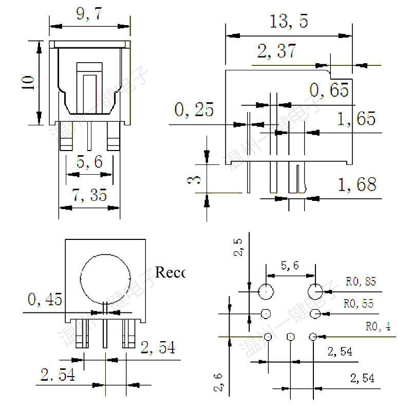 5PCS Audio Fiber socket Terminal DLR1160 ​Transmitter Port
