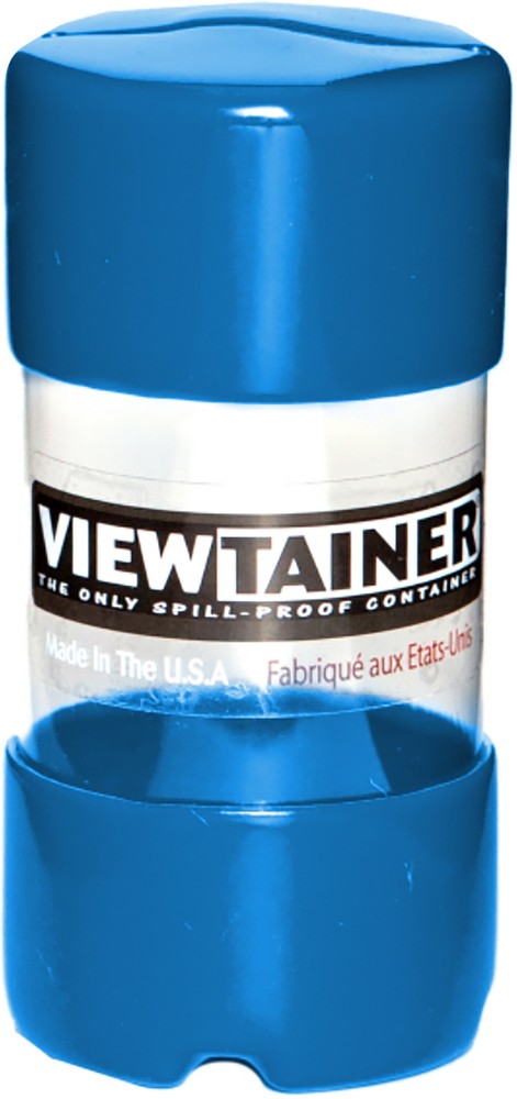 Viewtainer Slit Top Storage Container 2"X4" Sky Blue