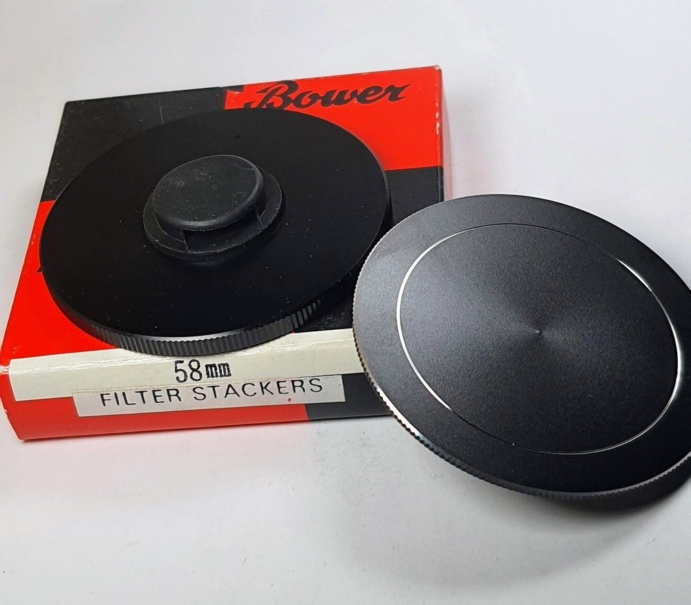 58mm Metal Stack Filter Cap Set To Stack Protect Store Case 58 mm E58 Japan E-58