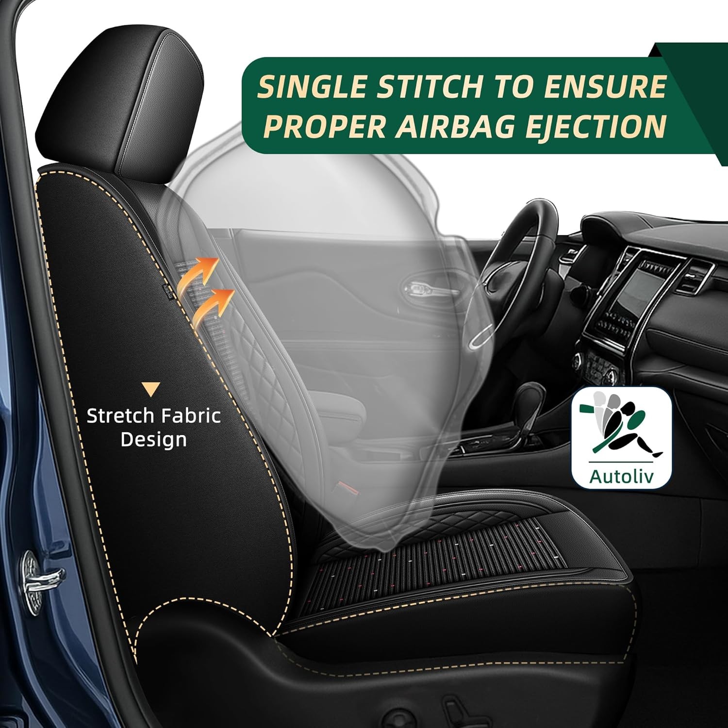 Seat Covers For Subaru Forester 2007-2026 Faux Leather Seat Cushions (2/5 Seats)