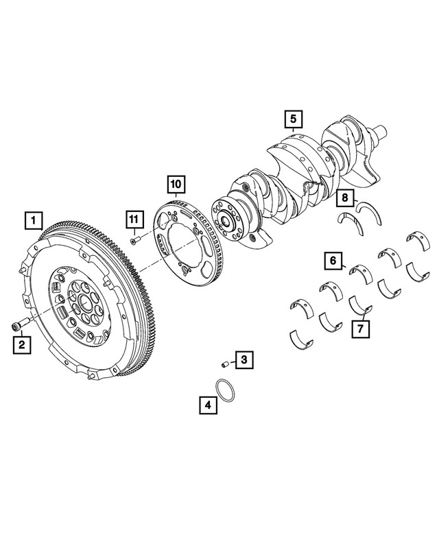 Genuine Mopar Hex Head Bolt 68334234aa