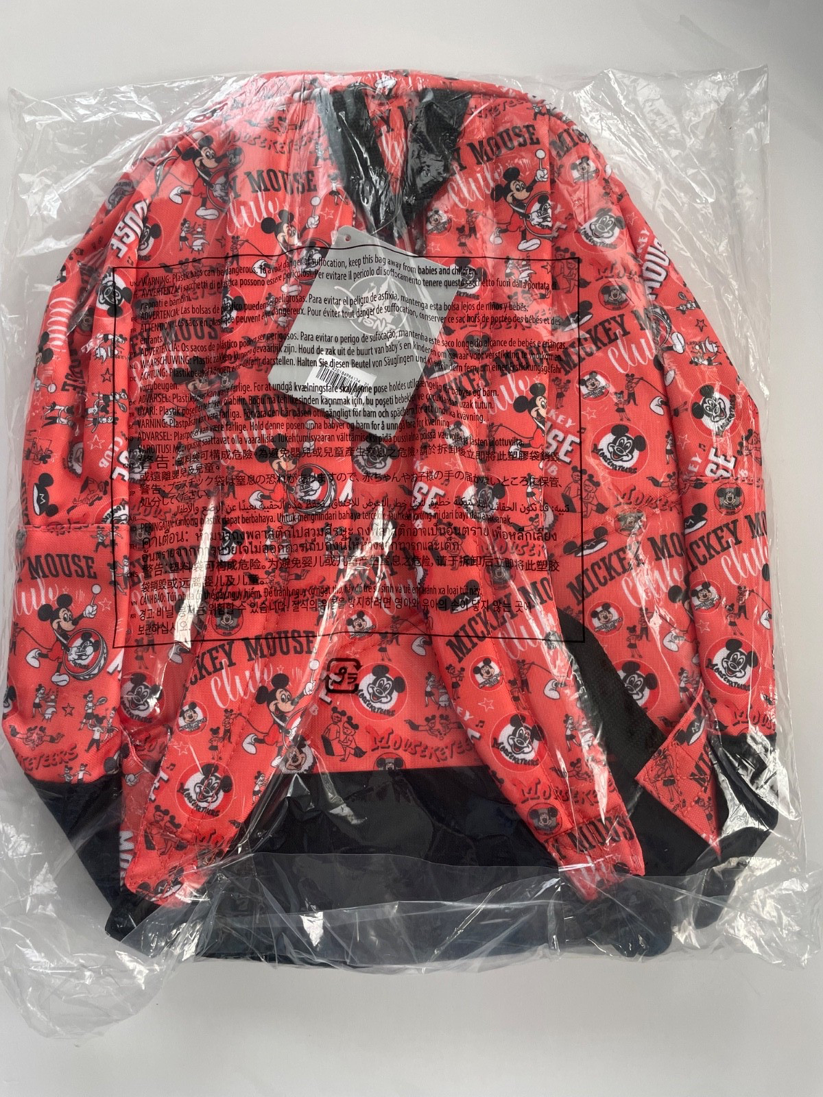 DISNEY PARKS MICKEY MOUSE CLUB FULL SIZE BACKPACK BNWT