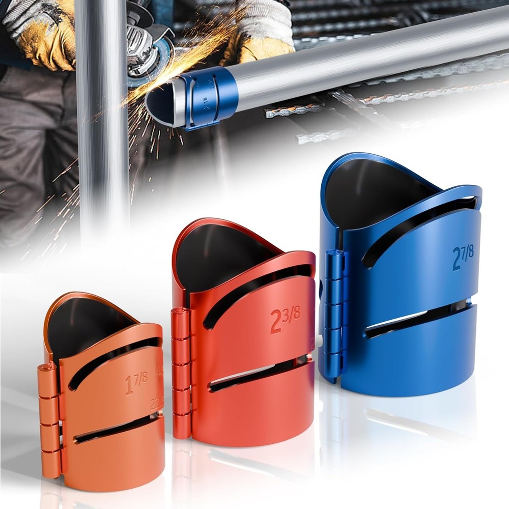 Pipe Cutting Guide Kit, Metal Pipes Saddle Template for Angle Cuts, Magnetic ...