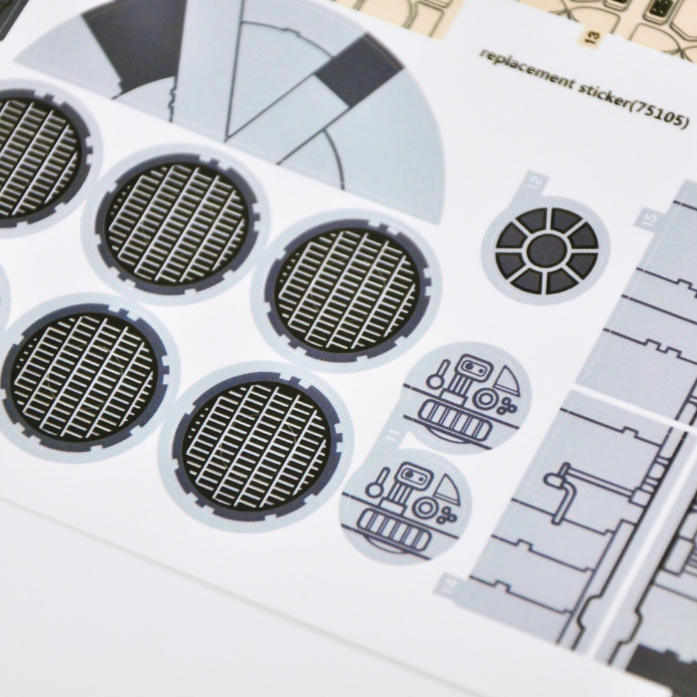 Replacement sticker for set 75105 Precut sticker