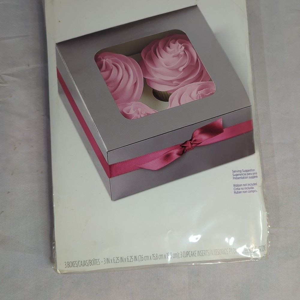 Wilton Cupcake Boxes New In Package -3 boxes