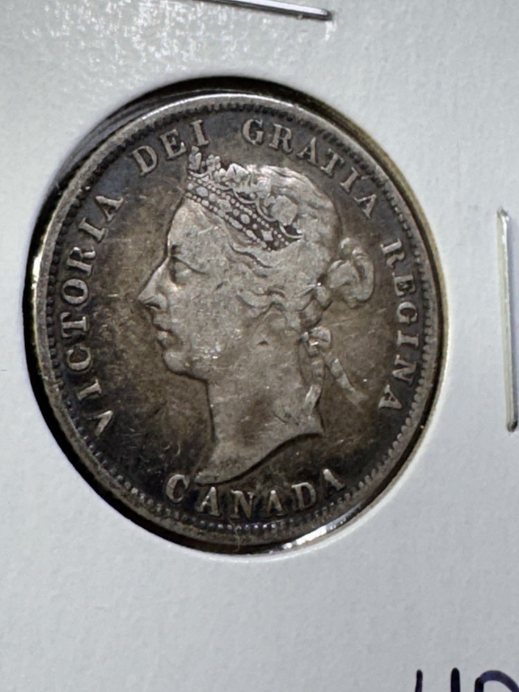 1900 Canada 25 Cents Silver Coin