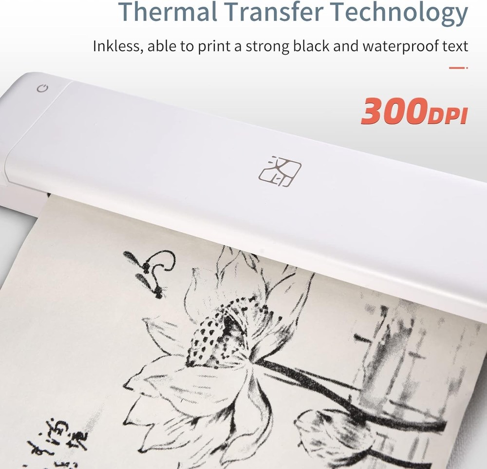 HPRT Portable Wireless A4 Mobile Thermal Printer Bluetooth Small for iOS Laptop