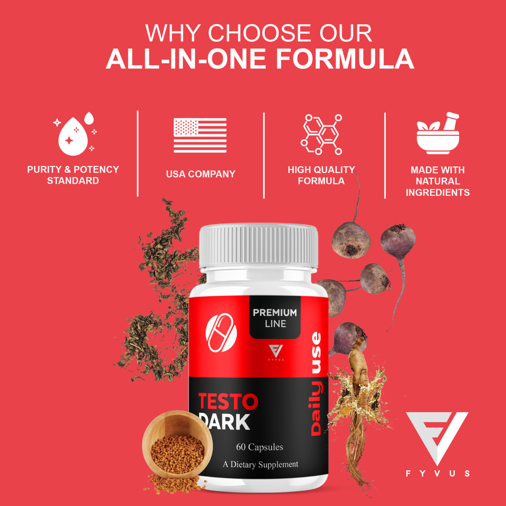 Testo Dark Capsules, Testo Dark Maximum Performance (60 Capsules)