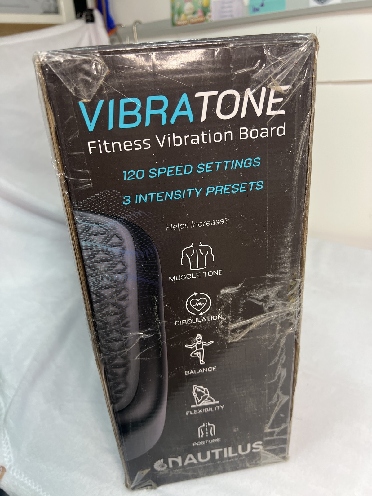 Nautilus VibraTone Fitness Vibration Board Black Pearl Bluetooth Home Gym Use