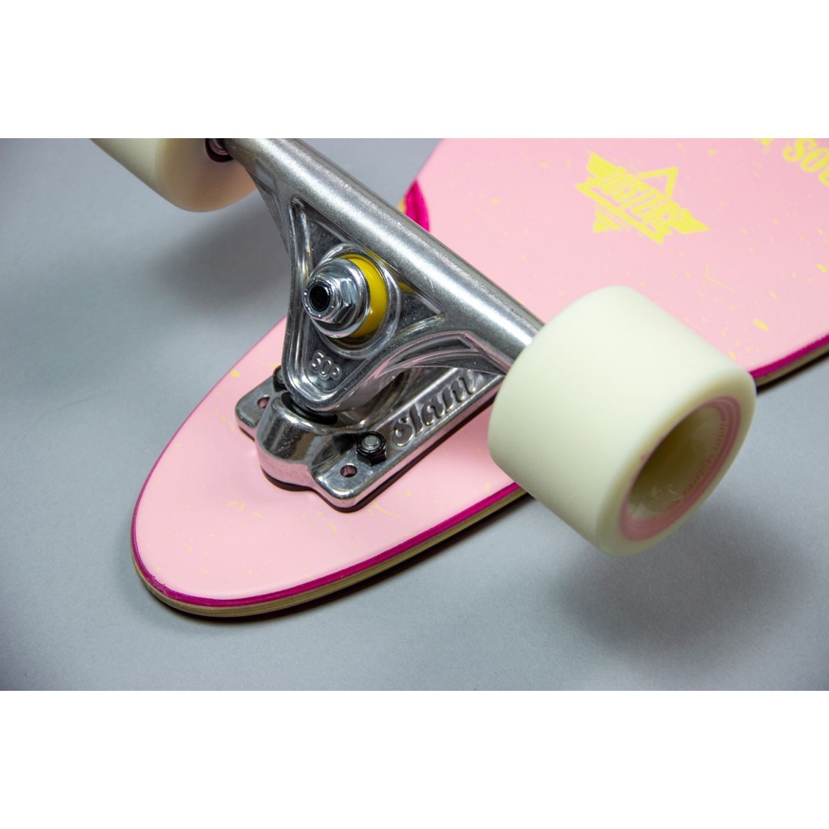Dusters Culture Pink/Yellow 8.5" x 33.0" Longboard Cruiser Skateboard Complete