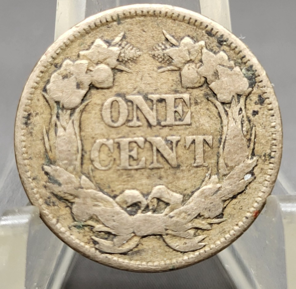 1858 Small Letters U.S. Flying Eagle Cent Penny Type Coin